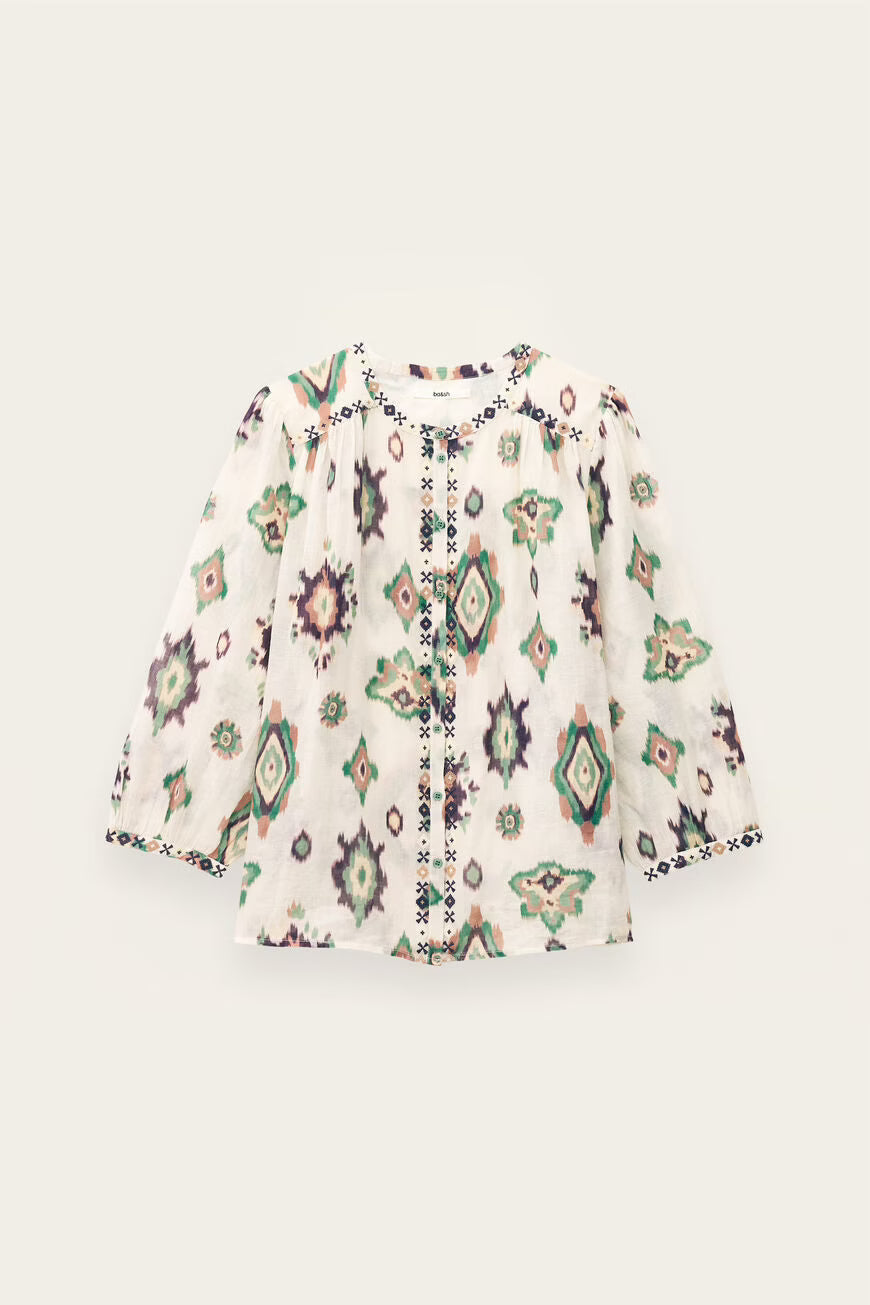 Blusa em algodão estampada