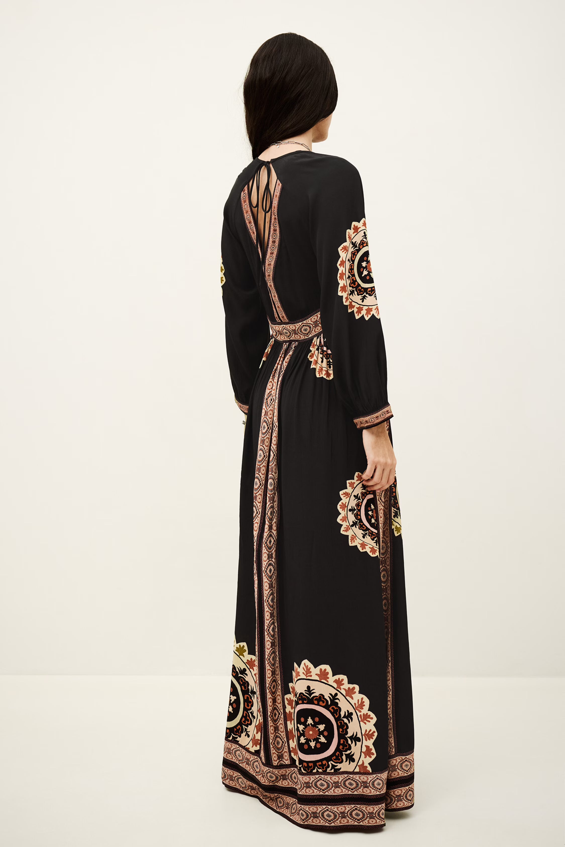 Vestido comprido estampado