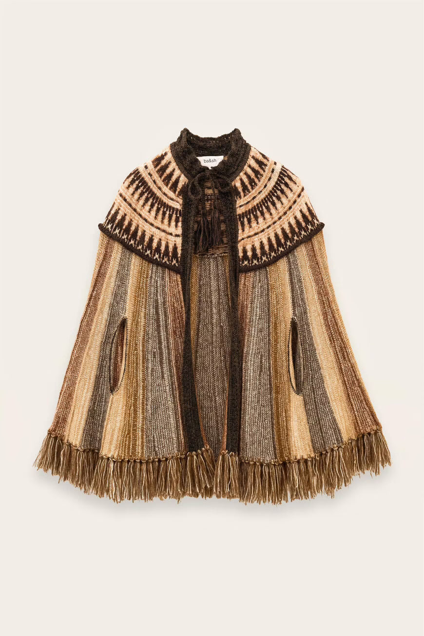 Capa oversized de malha