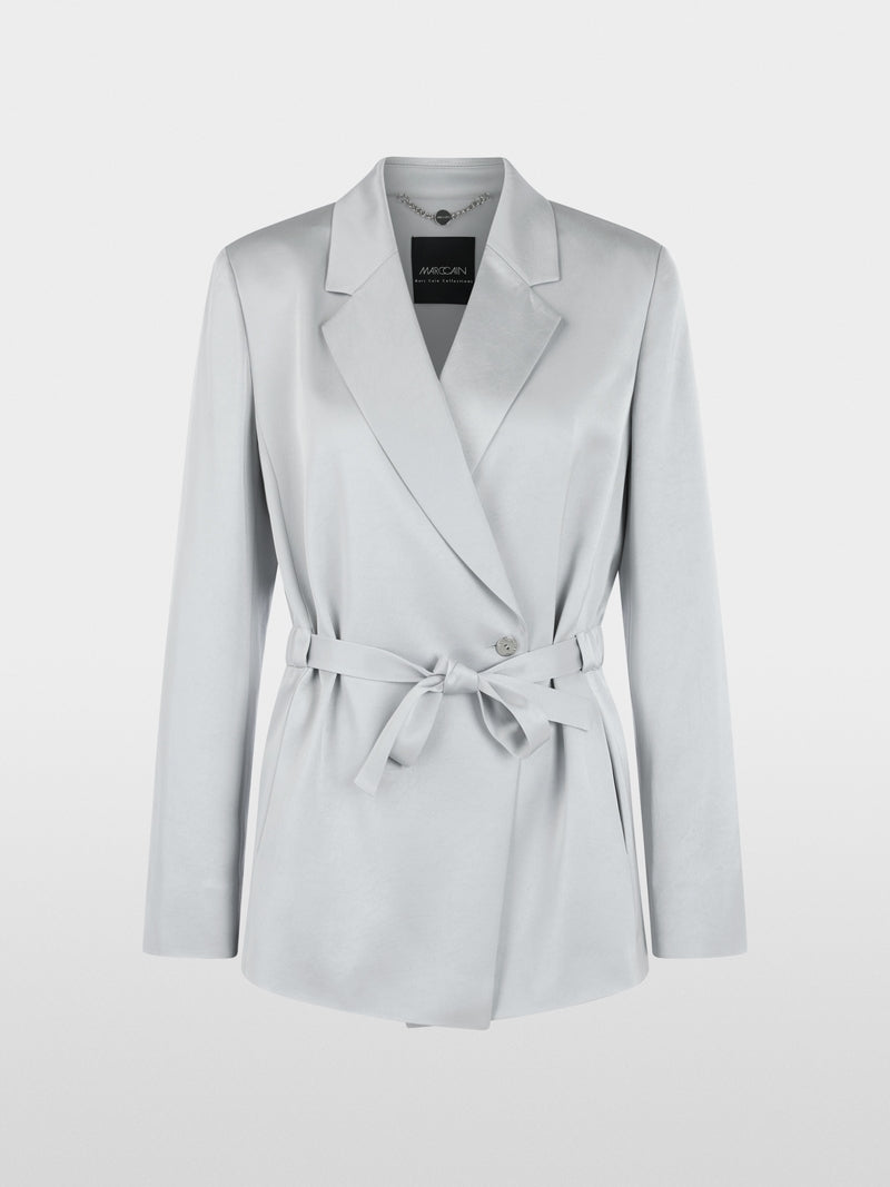 Blazer em mistura de acetato