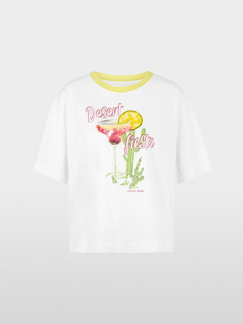 T-shirt oversized em algodão