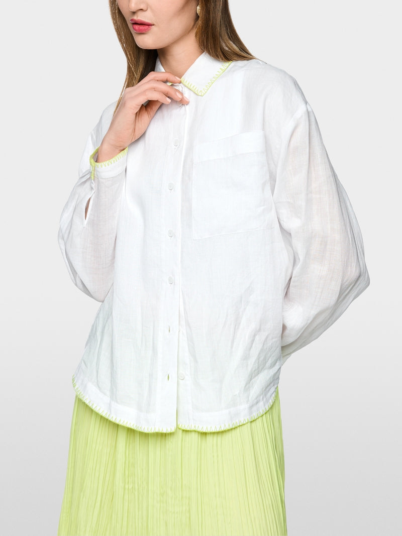 Camisa em rami natural