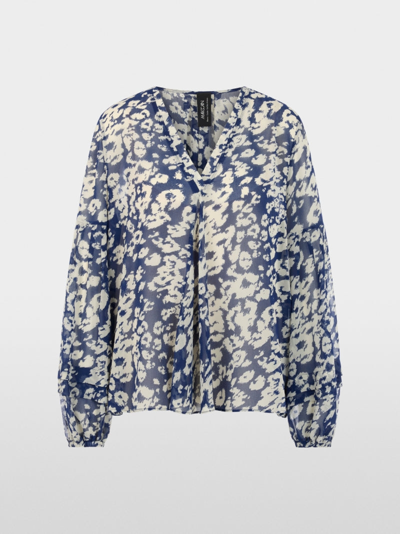 Blusa em tecido fluido estampada