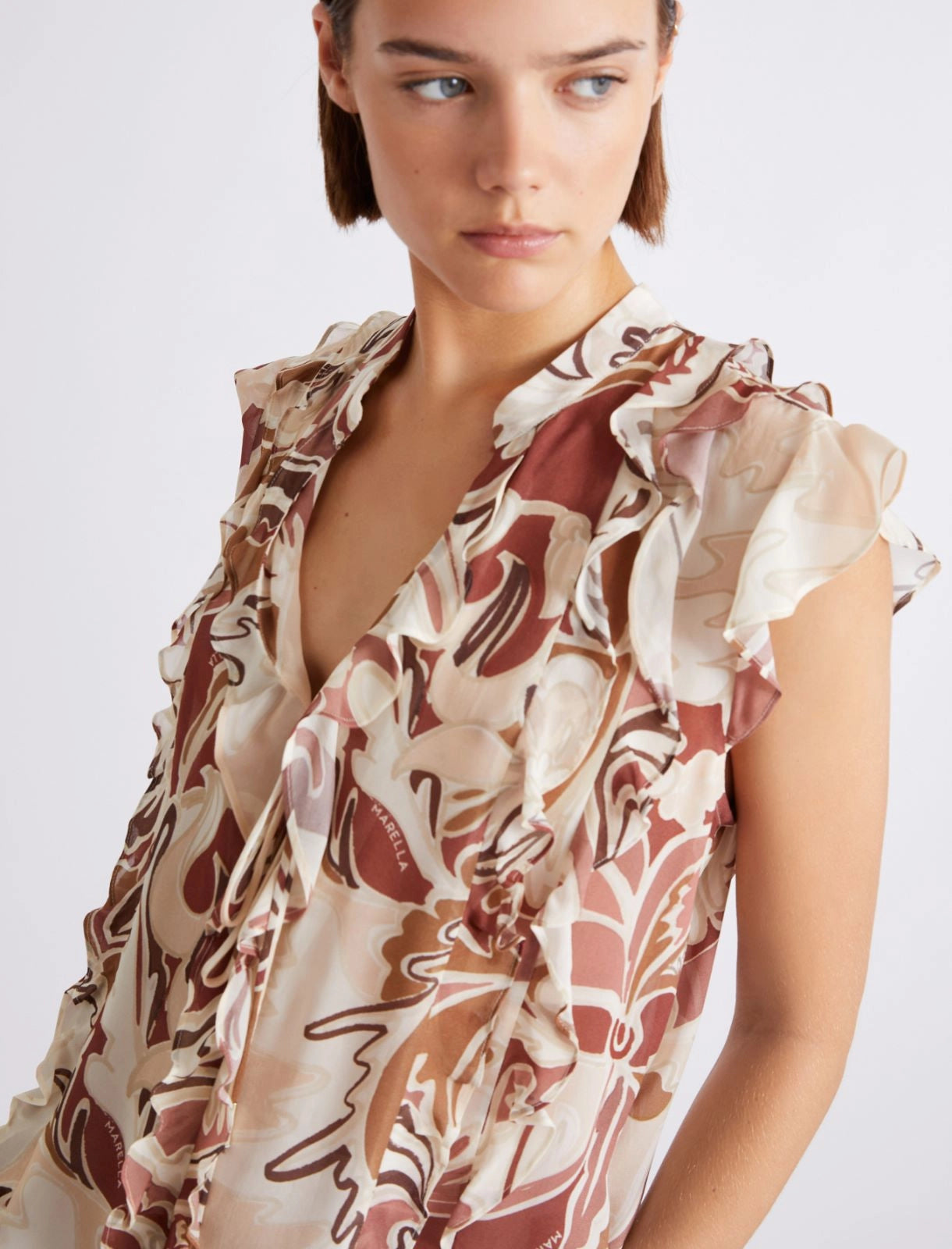 Top/Blusa "Georgette" estampado