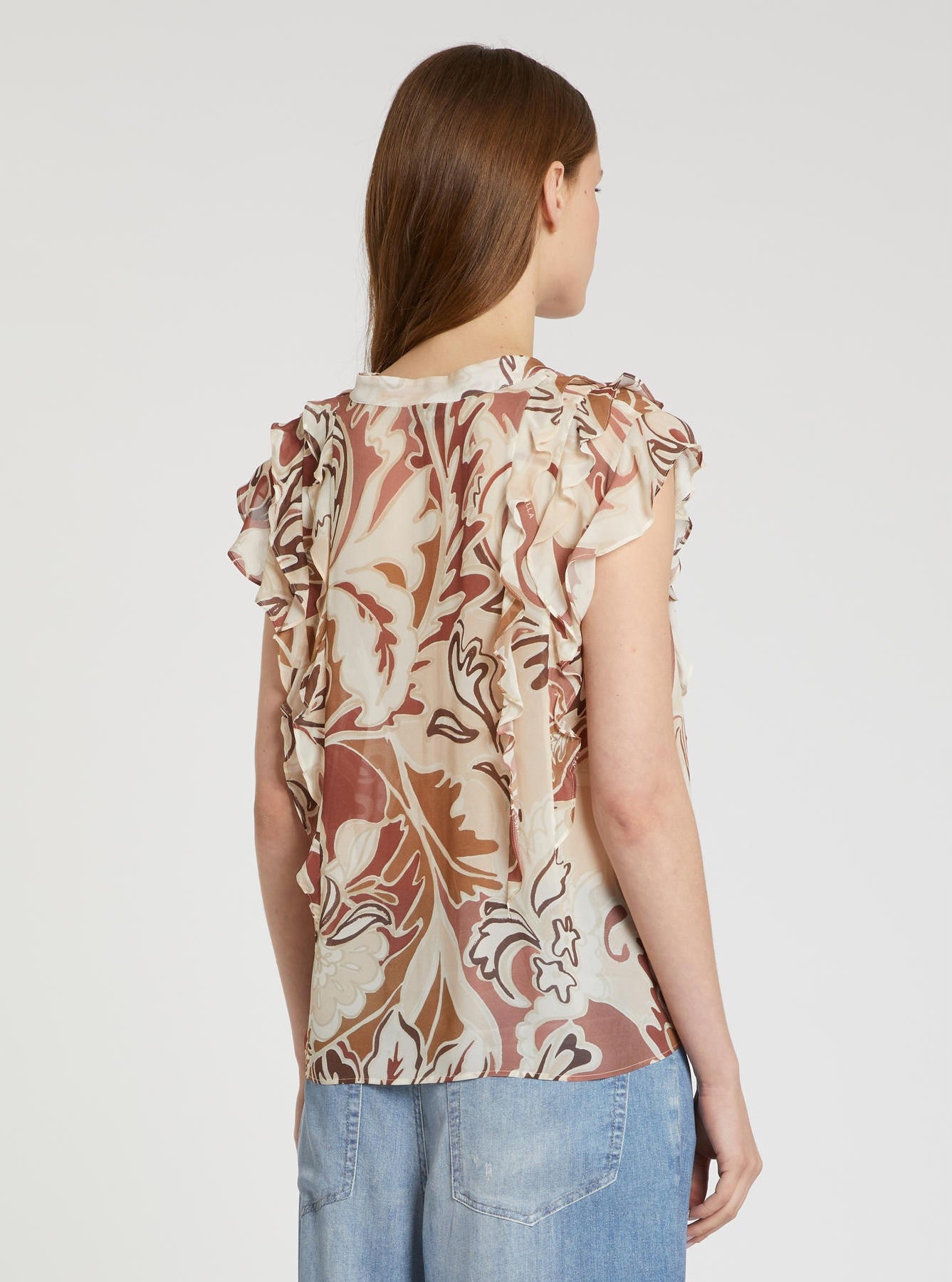 Top/Blusa "Georgette" estampado