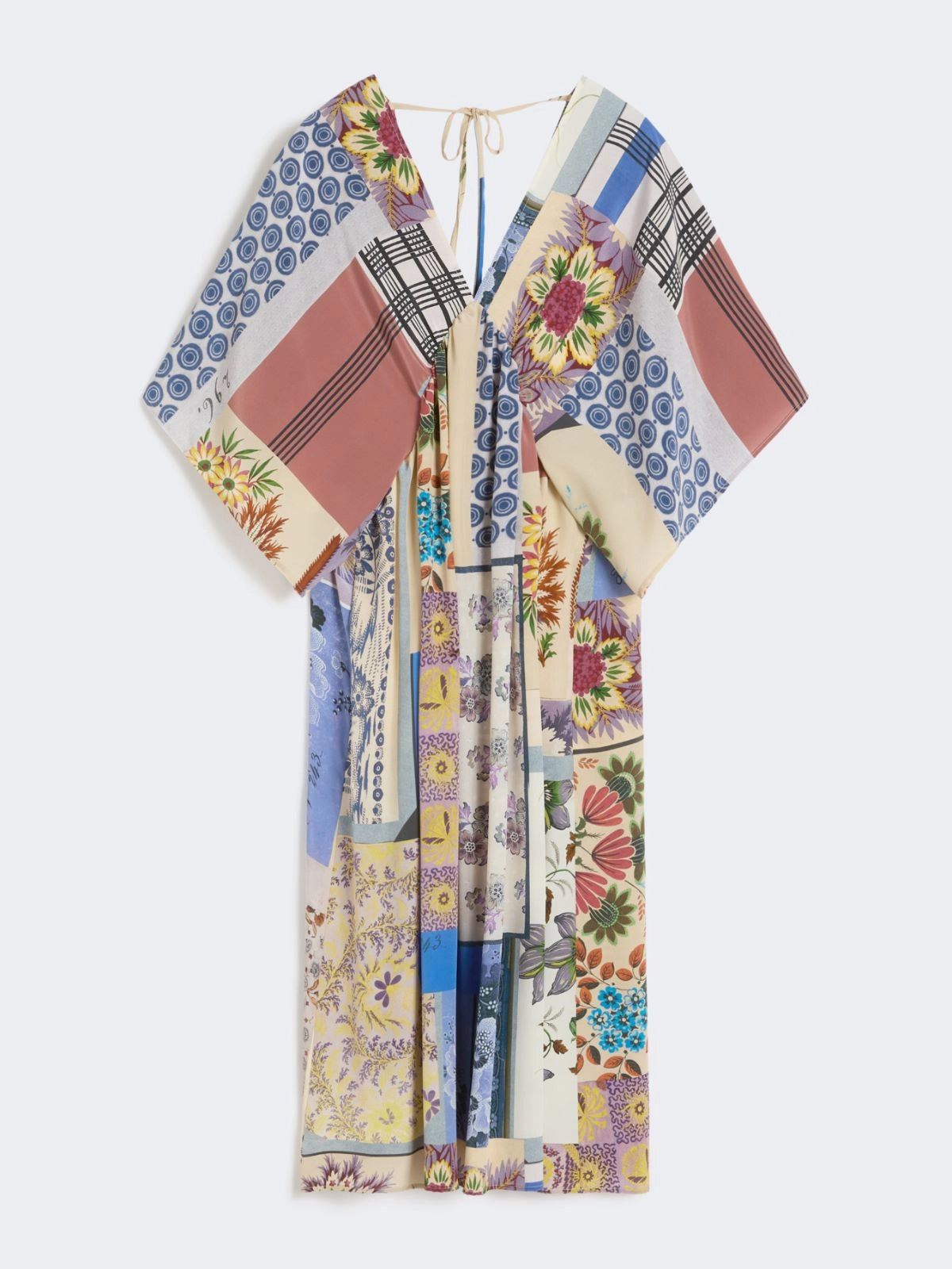 Vestido em seda estampado