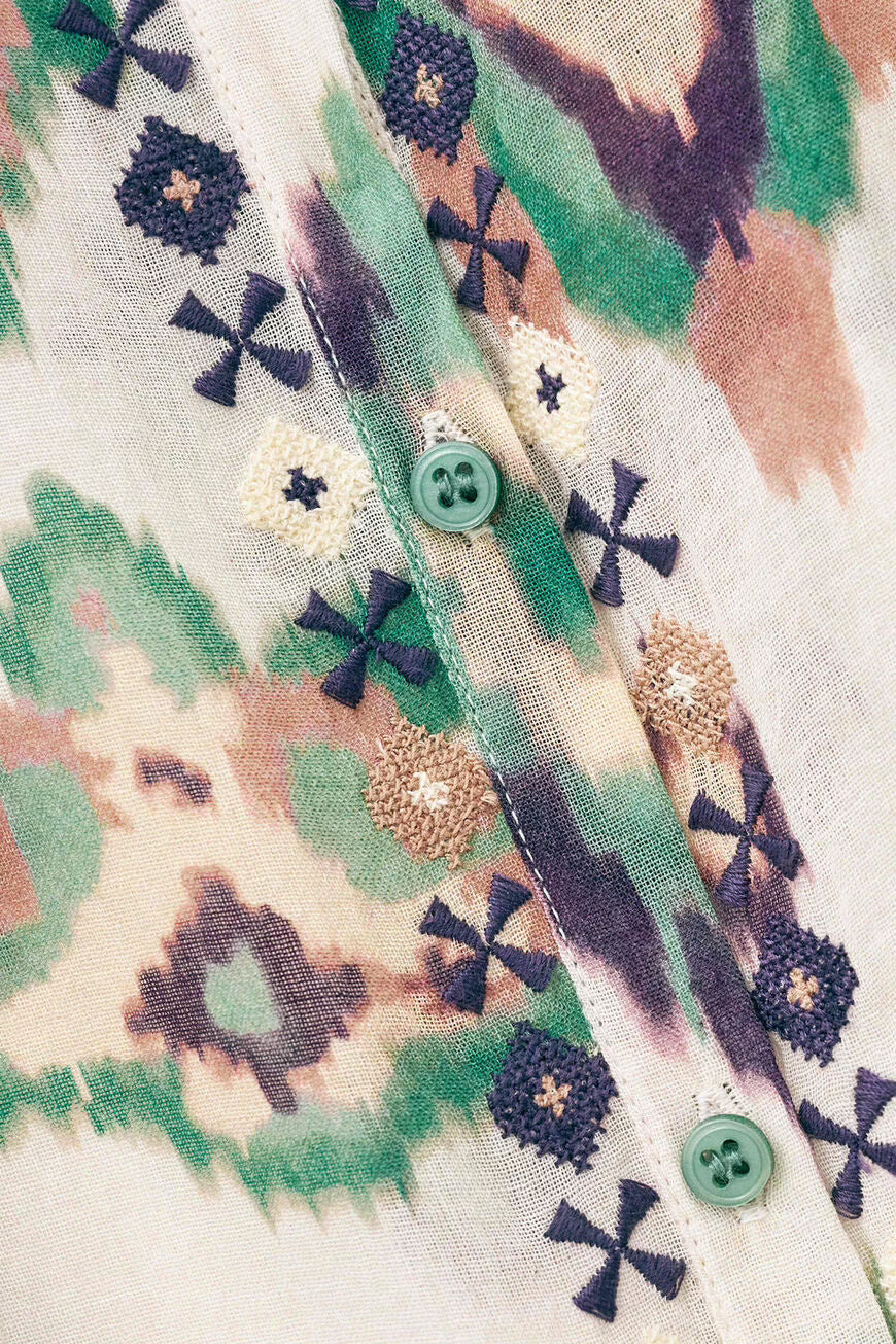 Blusa em algodão estampada