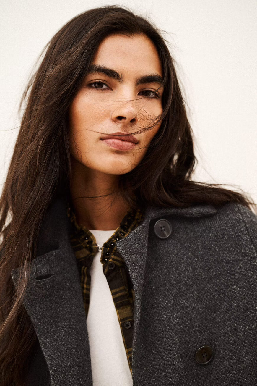 Casaco de malha robusto