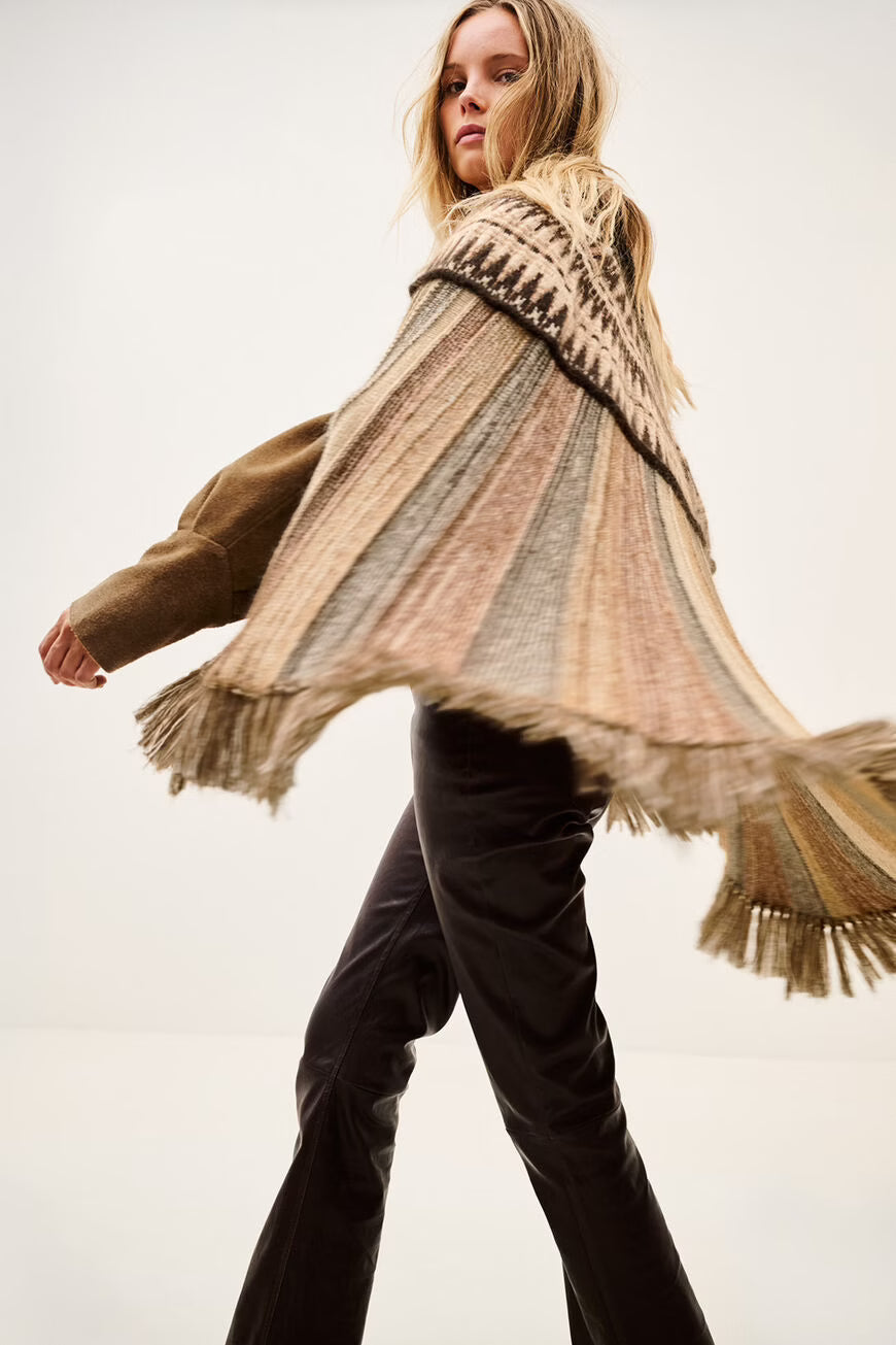 Capa oversized de malha