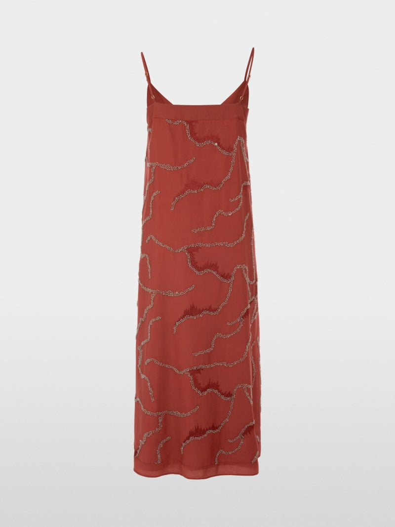 Vestido com pequenas pérolas