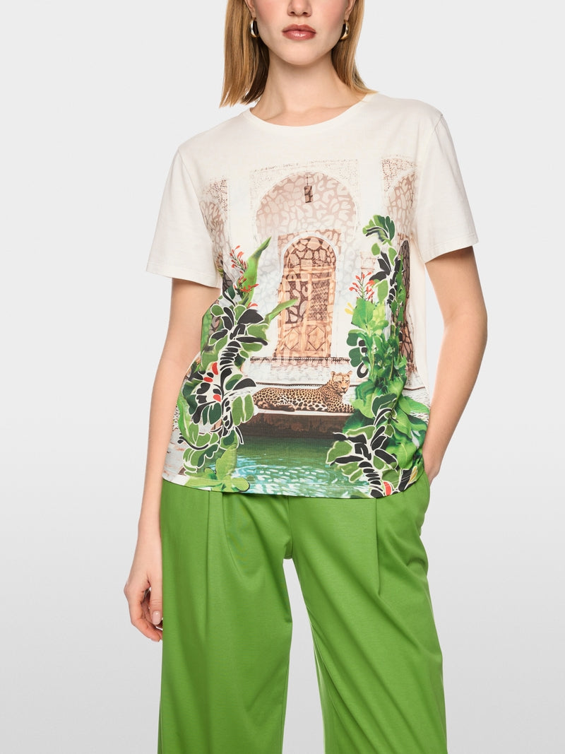 T-shirt em algodão com estampado