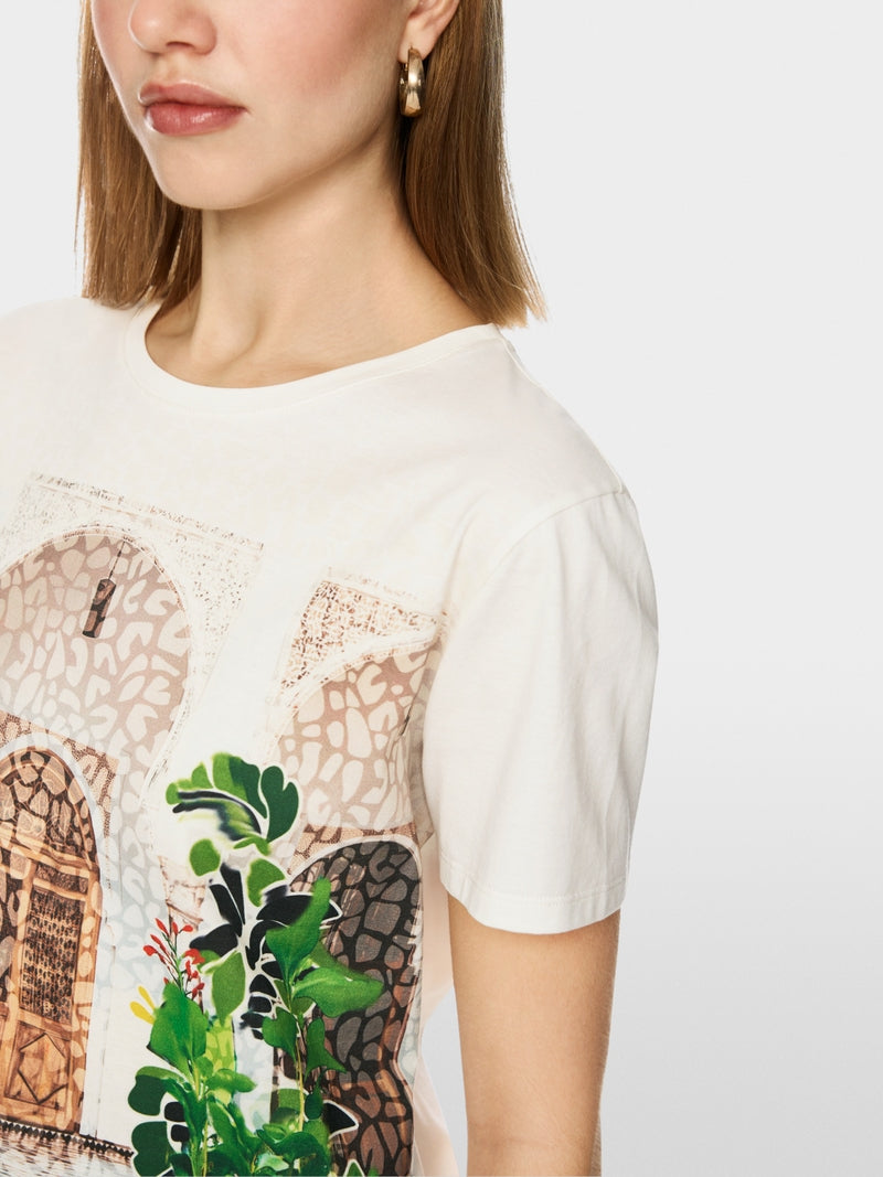 T-shirt em algodão com estampado