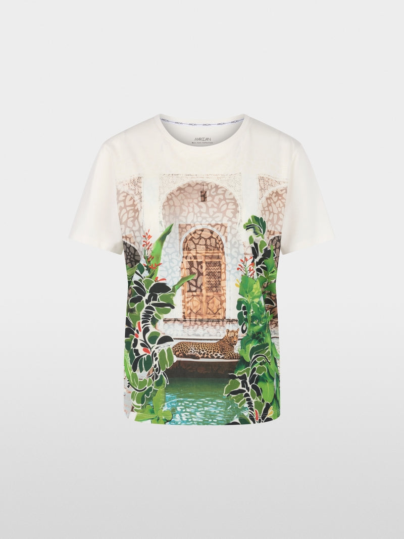 T-shirt em algodão com estampado