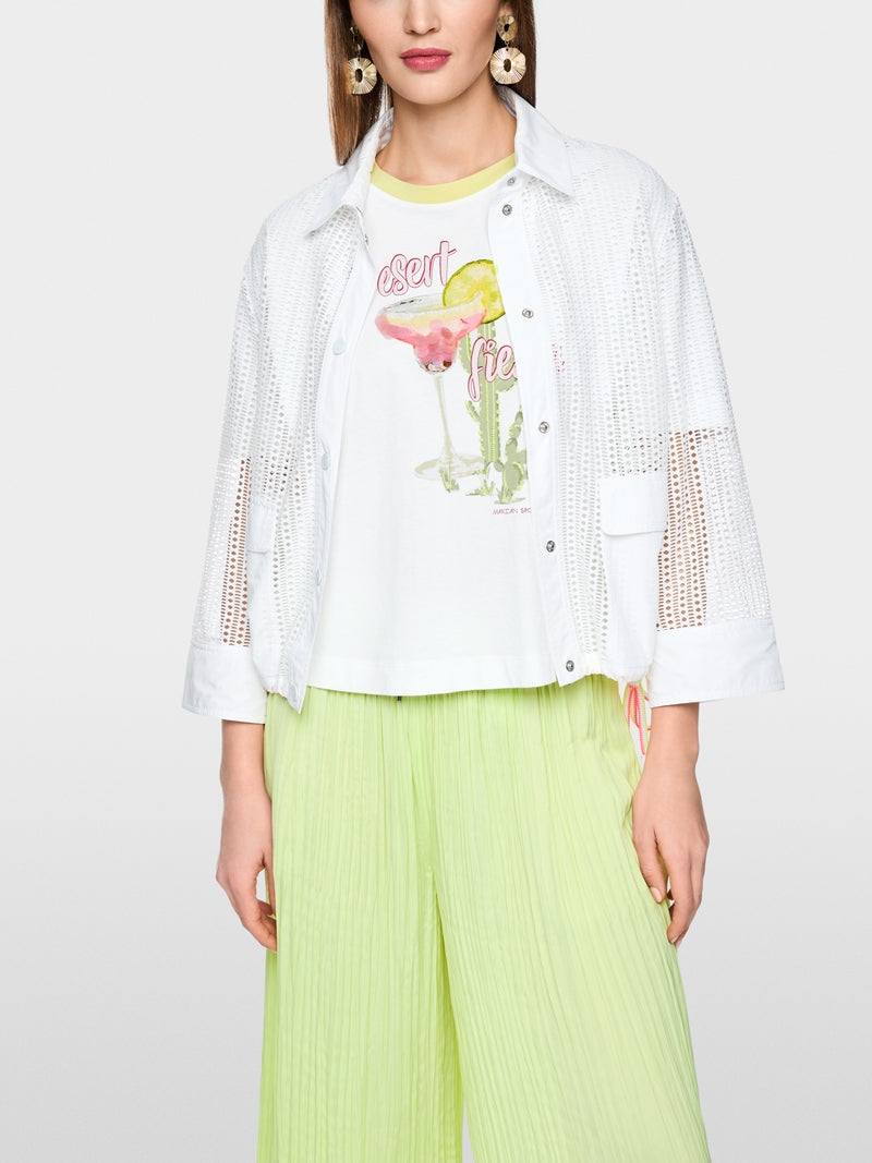 T-shirt oversized em algodão