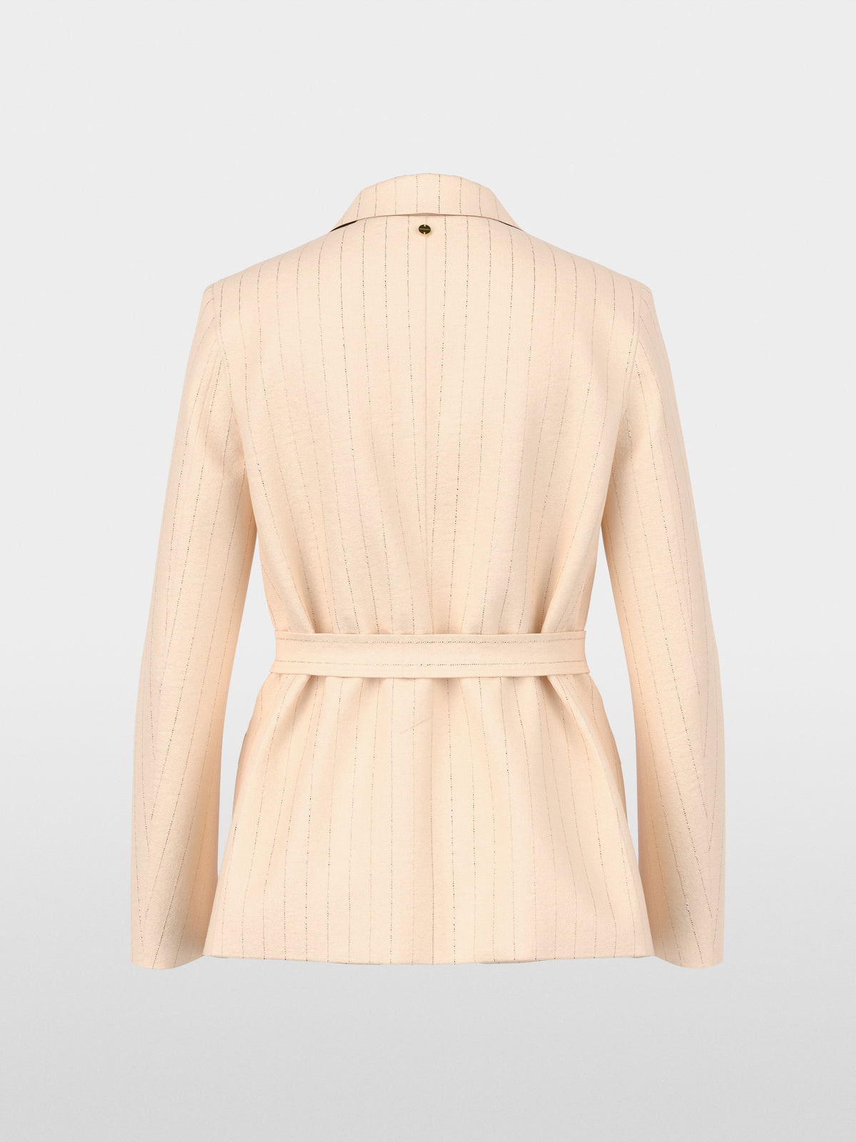 Blazer risca de giz com cinto