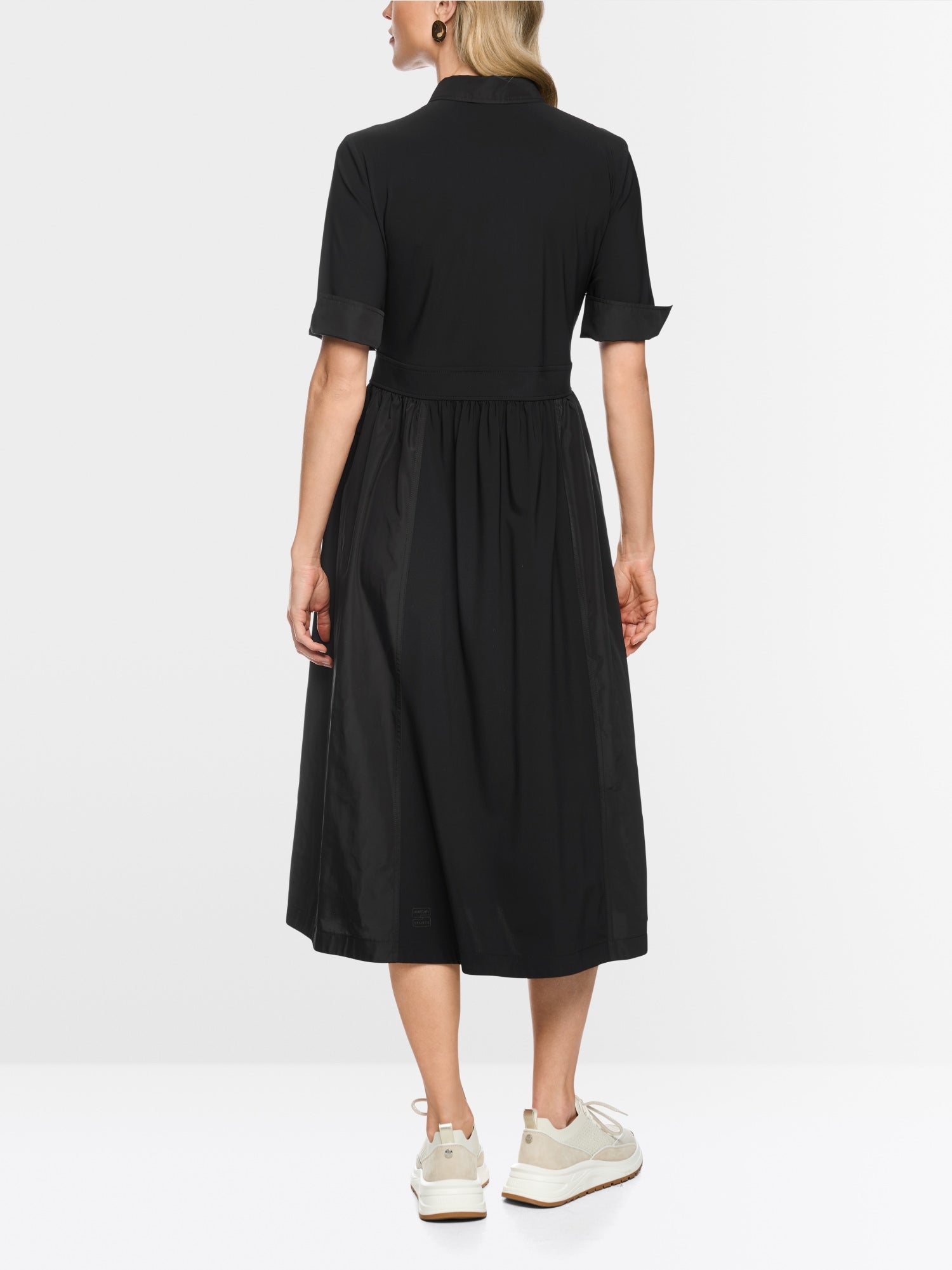 Vestido camiseiro elástico