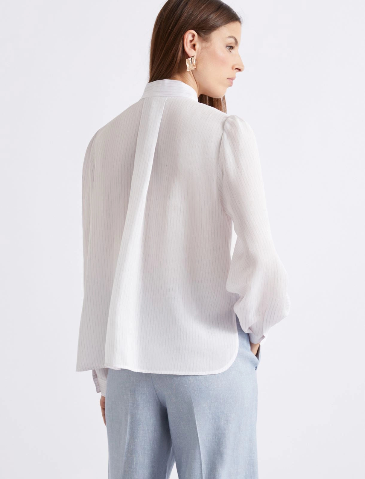 Camisa em seda e viscose