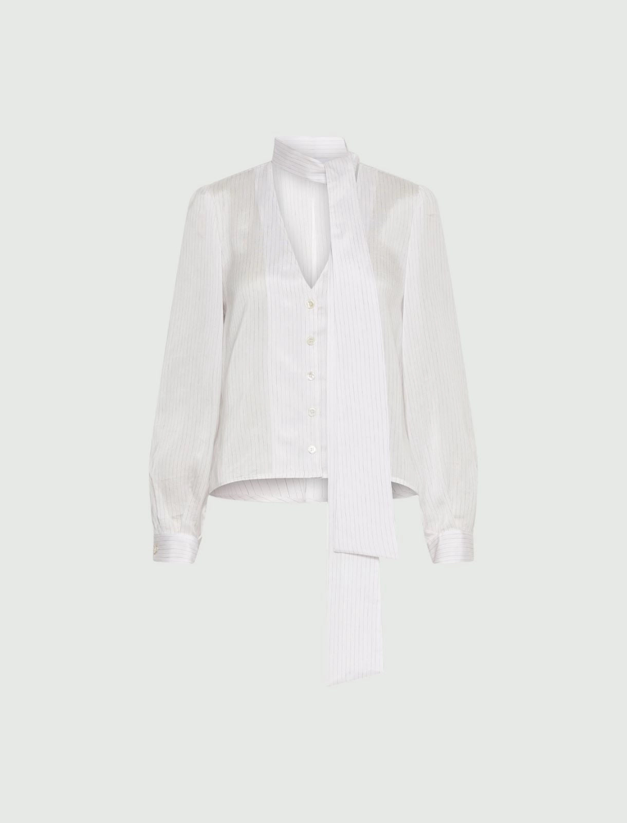 Camisa em seda e viscose