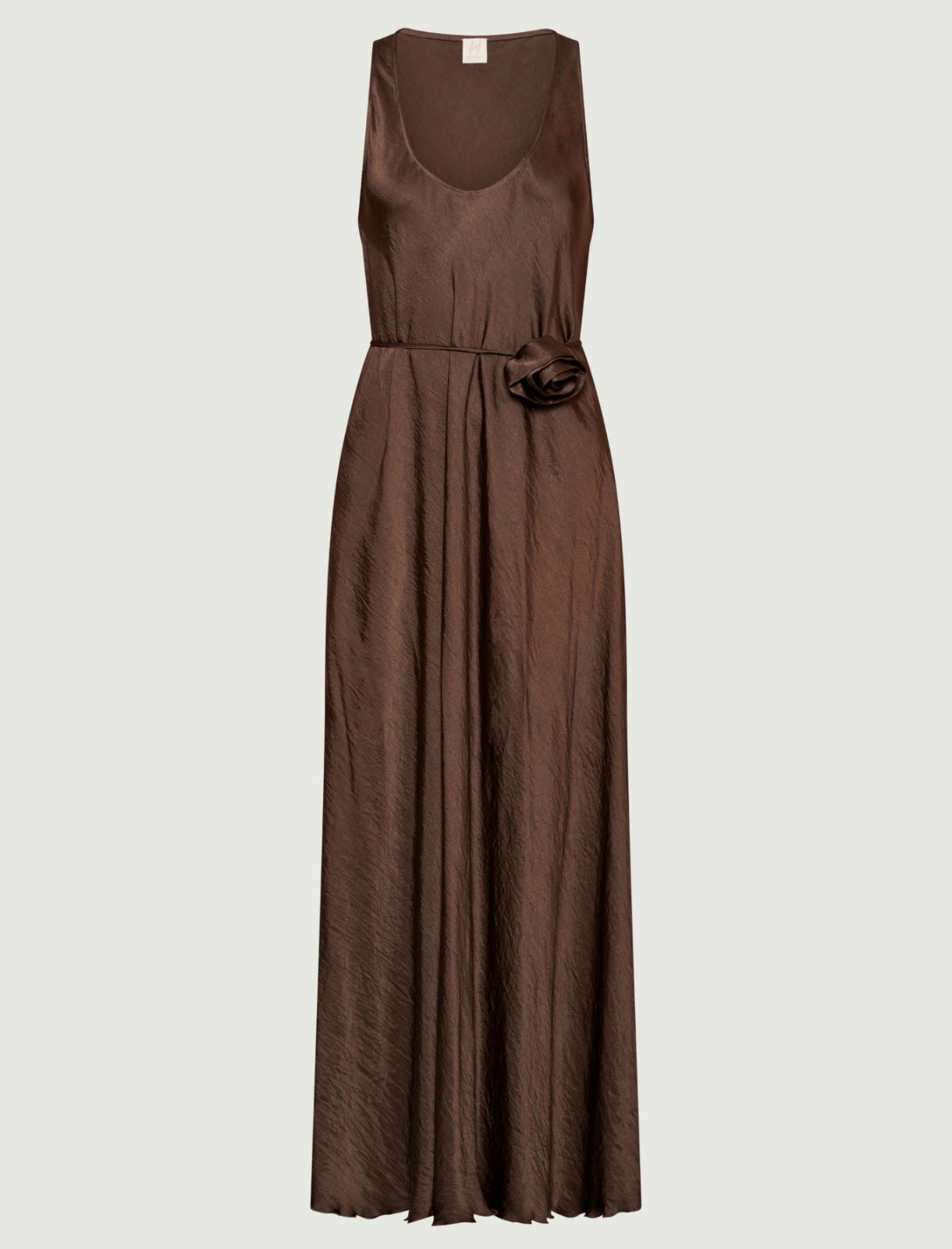 Vestido em acetato amarrotado