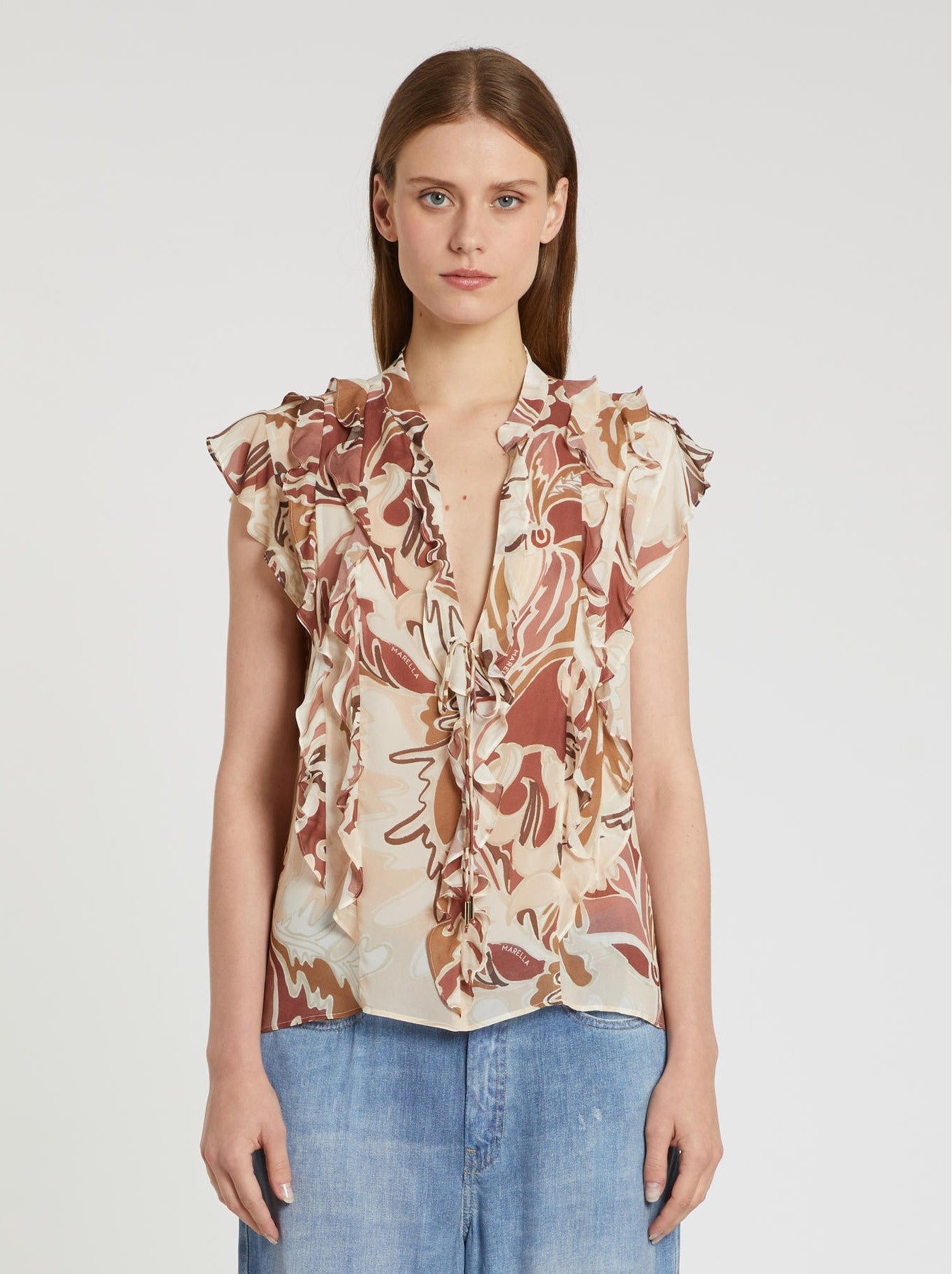 Top/Blusa "Georgette" estampado