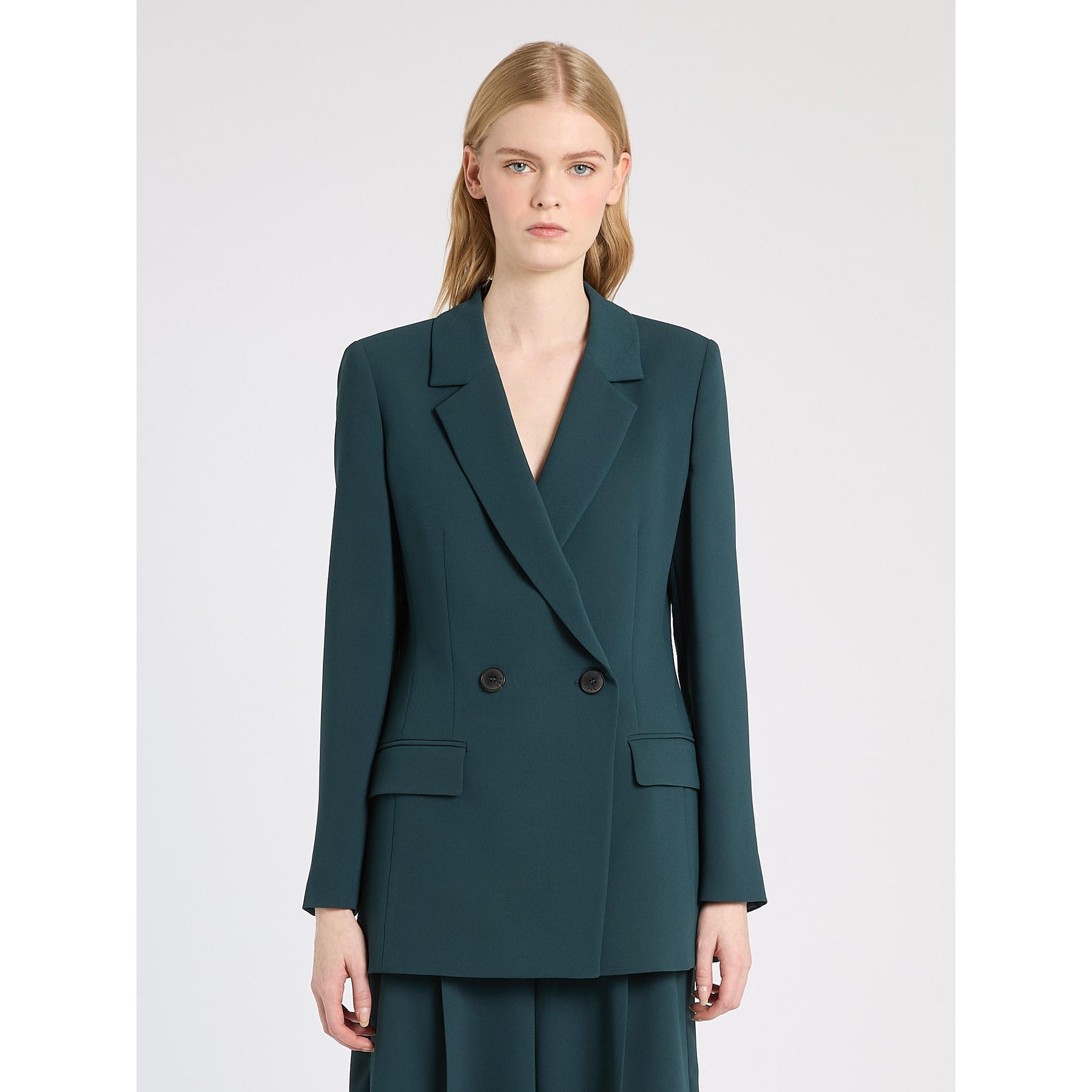 Blazer em crepe acetinado