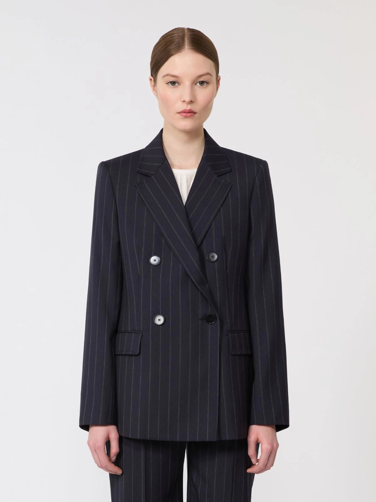Blazer croisé en laine