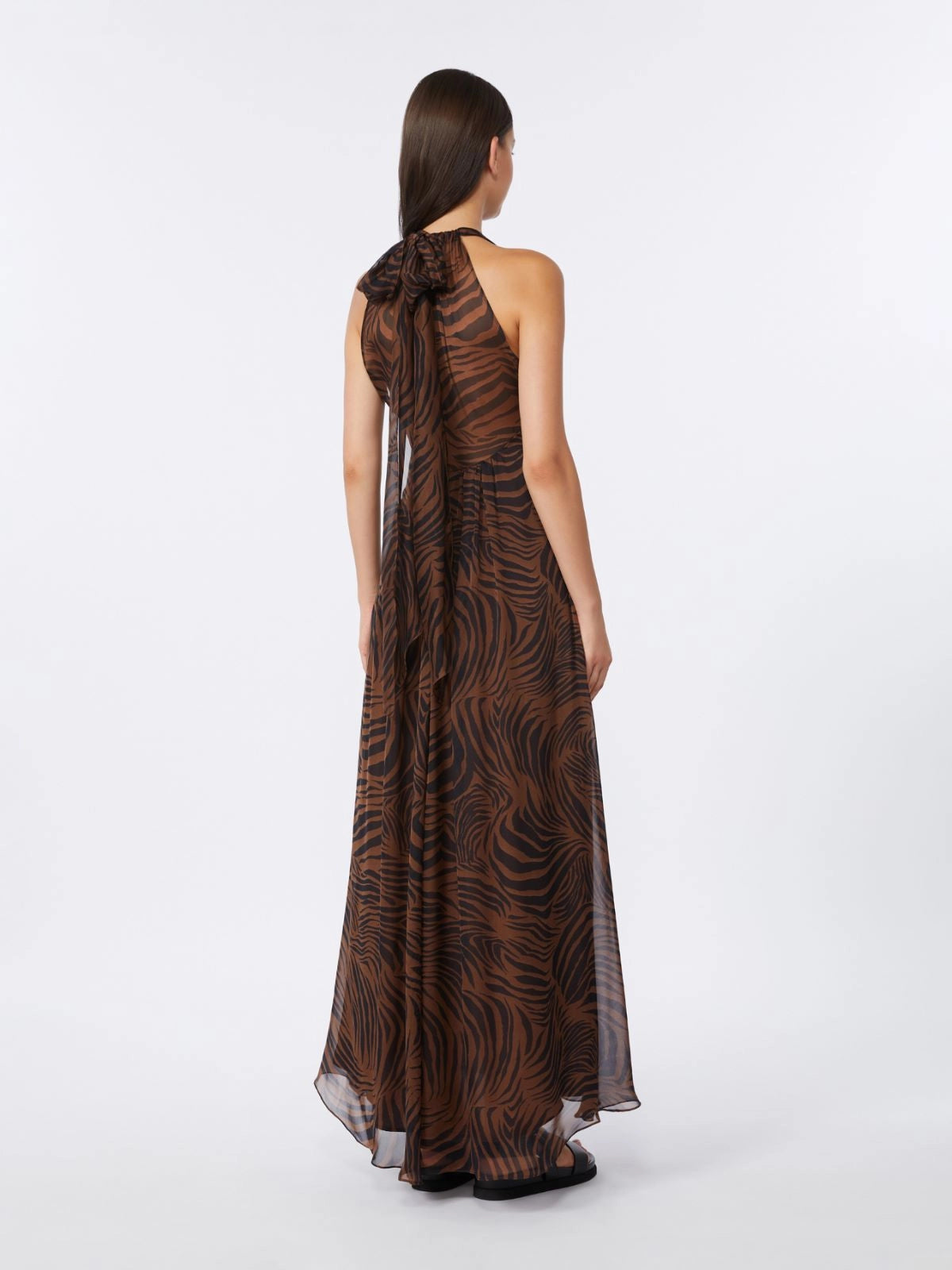 Vestido comprido estampado