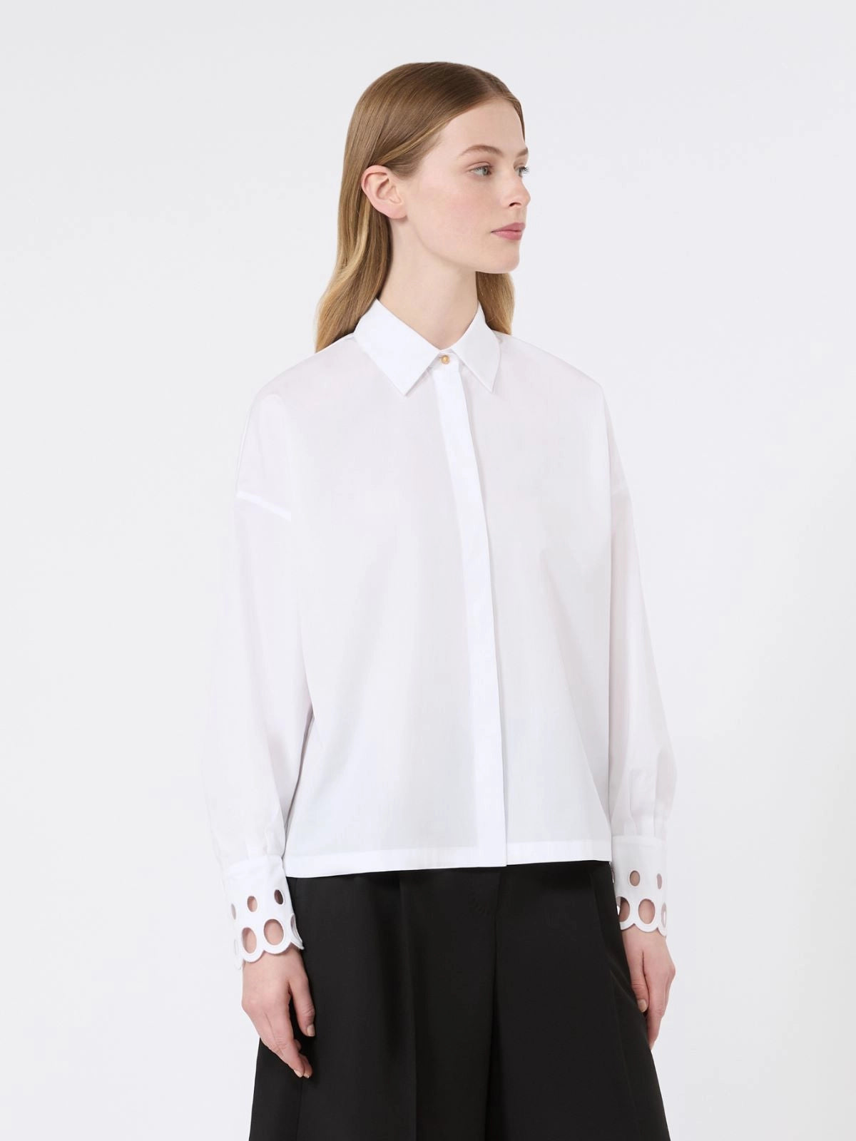 Blusa em popeline de algodão