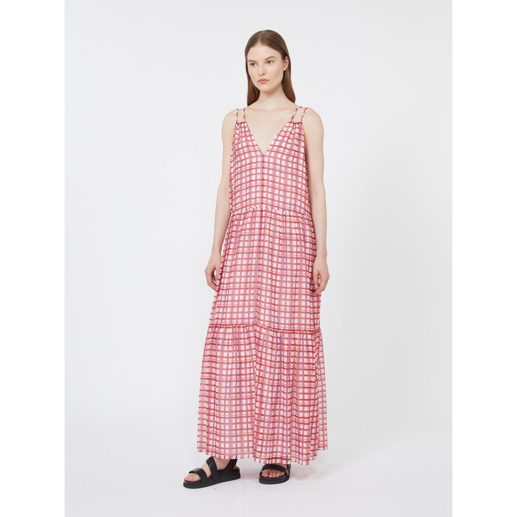 Vestido comprido estampado