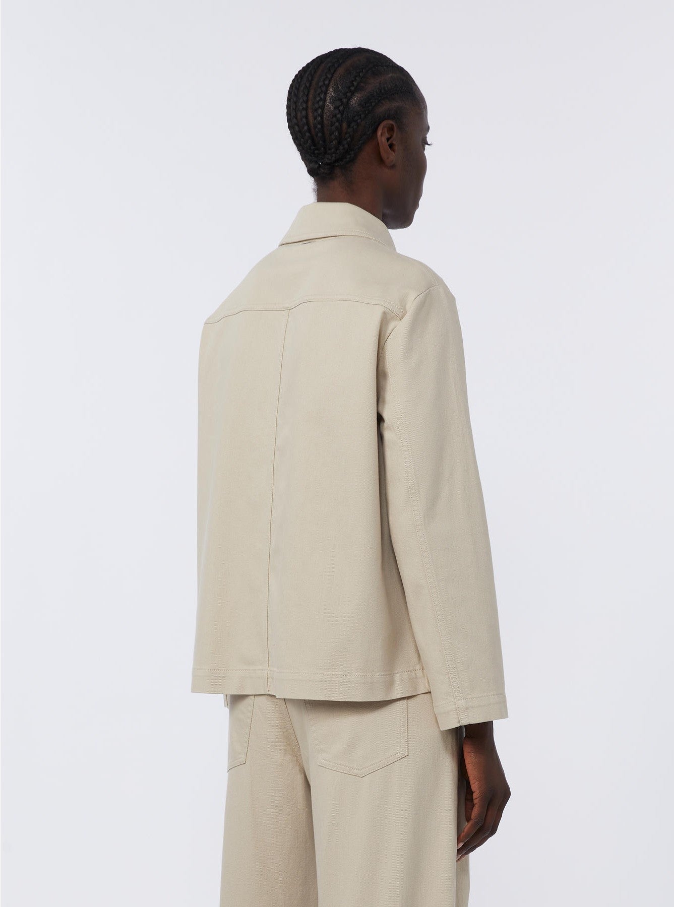 Camisa/Casaco em algodão stretch