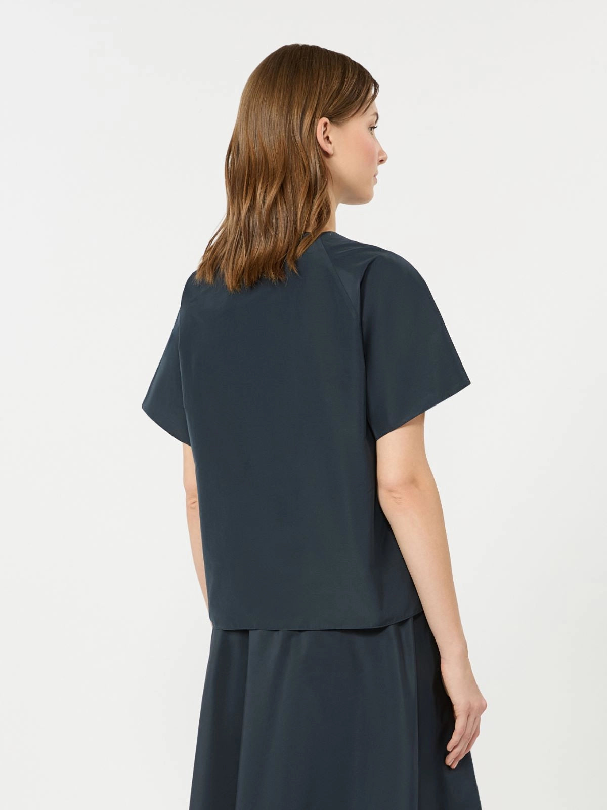 Blusa em tafetá de algodão misto