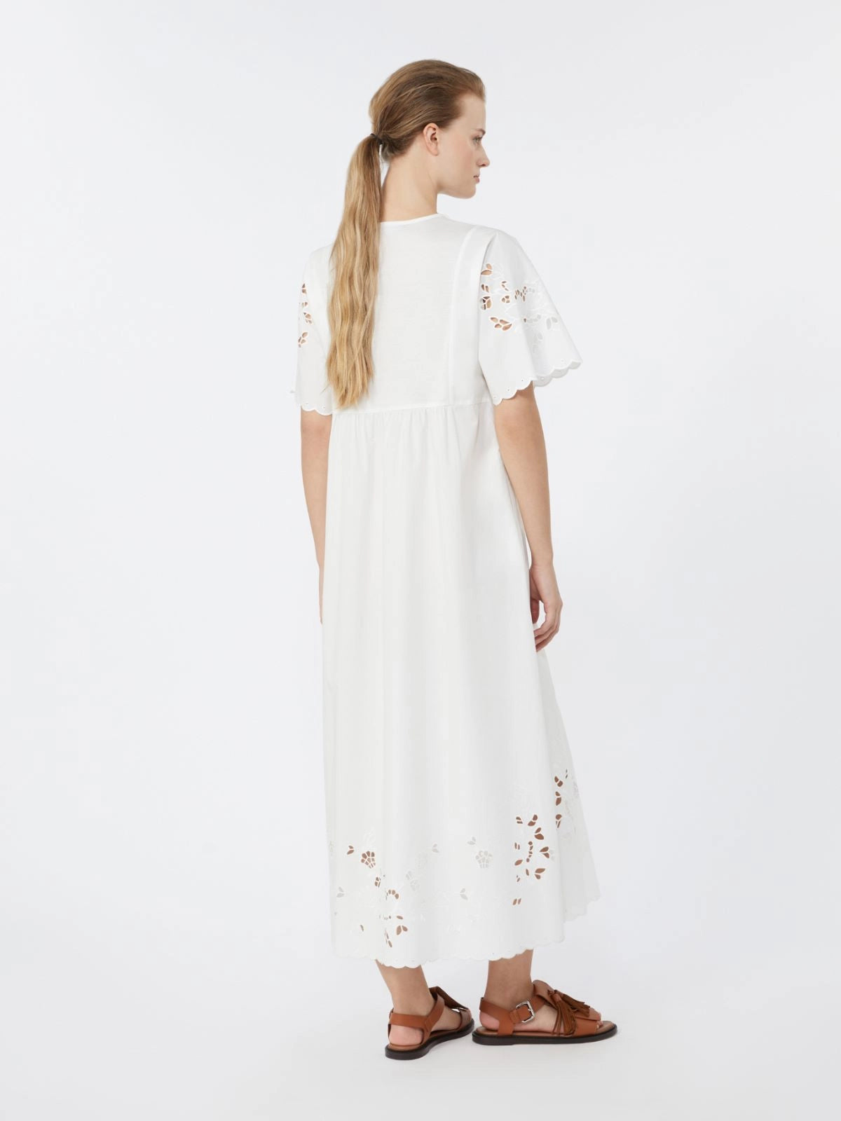 Vestido em jersey e algodão puro